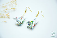 Charger l'image dans la galerie, Boucles d'oreilles en origami en forme de grues