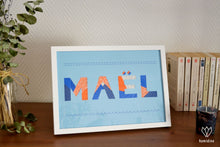 Charger l'image dans la galerie, Cadeau de naissance cadre enfant avec prénom