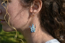 Charger l'image dans la galerie, Boucles d'oreilles en origami en forme de grues