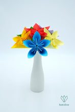 Charger l'image dans la galerie, Bouquet de fleurs multicolores en origami