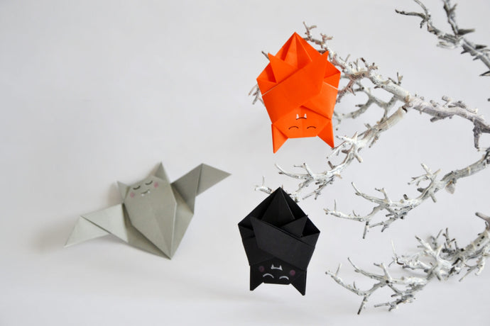 Tuto : comment plier une chauve-souris en origami pour Halloween