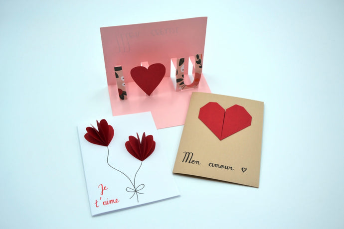 DIY papier : tuto pour fabriquer soi-même de jolies cartes pour la Saint Valentin