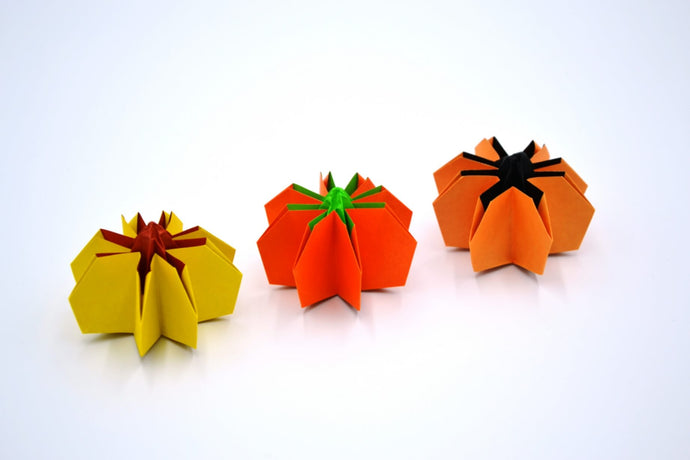 Tuto : comment faire une jolie citrouille en origami pour Halloween