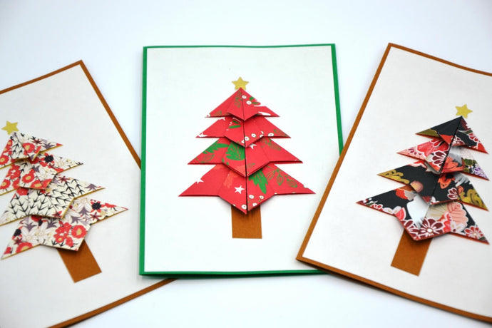 Tuto : comment faire une jolie carte de Noël en origami