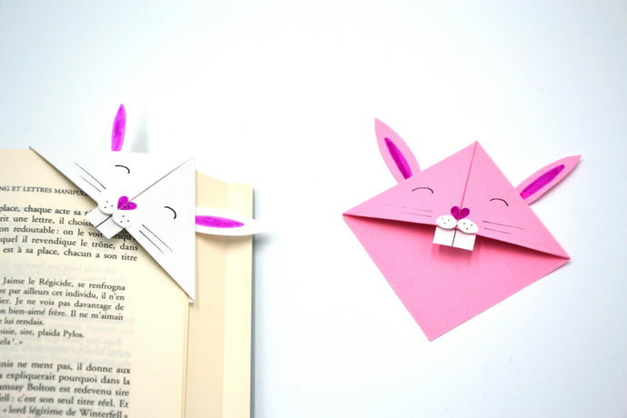 Tuto : marque-page lapin en origami
