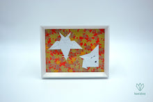 Charger l&#39;image dans la galerie, Cadre origami avec un renard et un hibou
