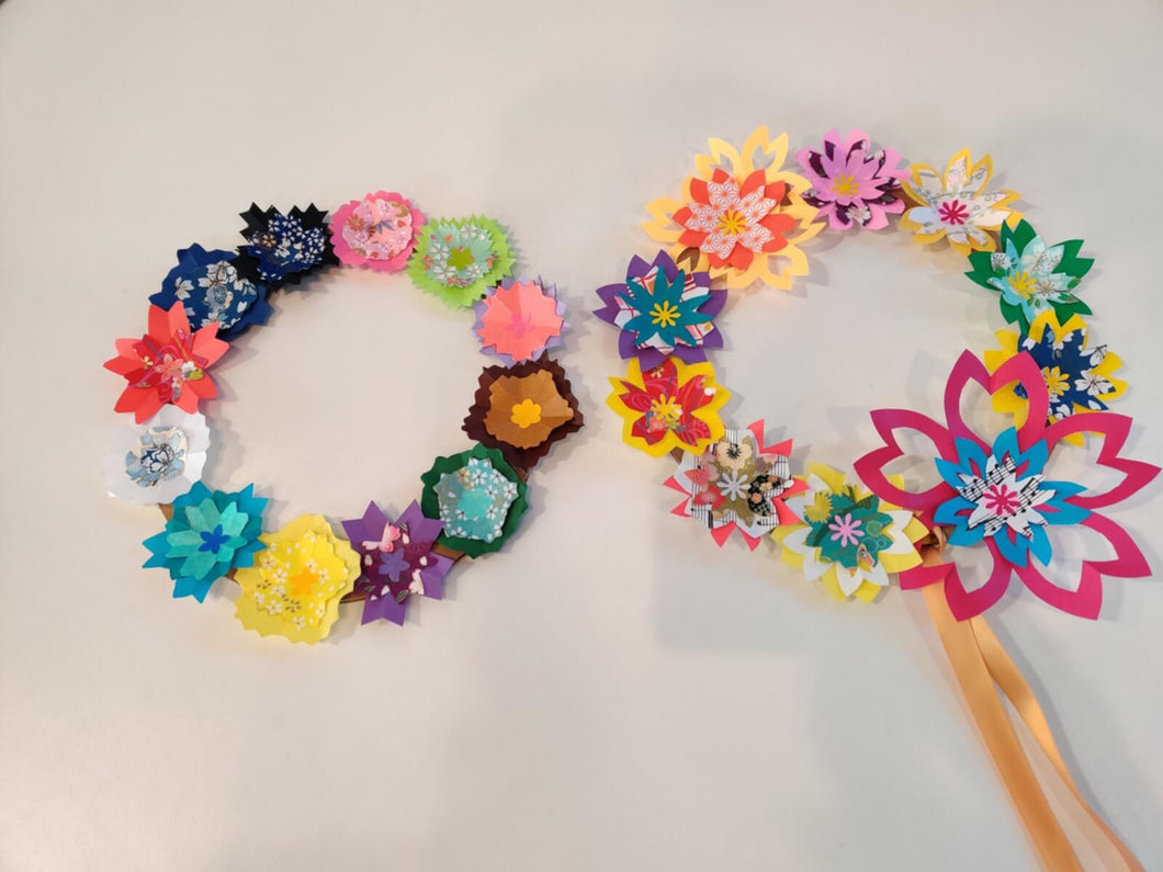 Atelier kirigami - couronne de fleurs en papier - samedi 13 avril à 15h - Adultes et enfants